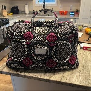 Vera Bradley Black and Pink Travel Bag